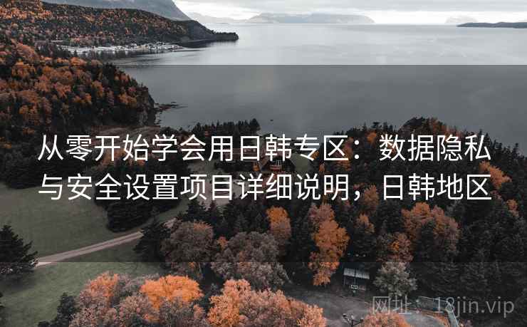 从零开始学会用日韩专区:数据隐私与安全设置项目详细说明,日韩地区 从零开始学会用日韩专区:数据隐私与安全设置项目详细说明,日韩地区