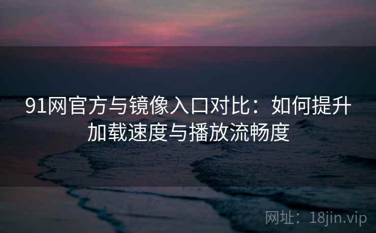 91网官方与镜像入口对比：如何提升加载速度与播放流畅度