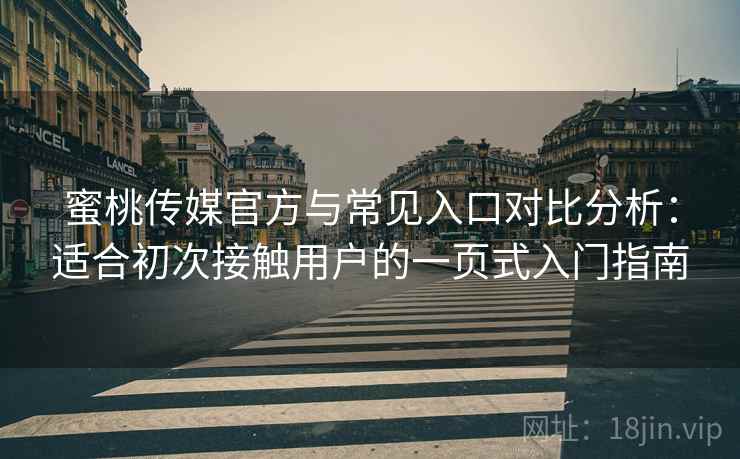 蜜桃传媒官方与常见入口对比分析：适合初次接触用户的一页式入门指南