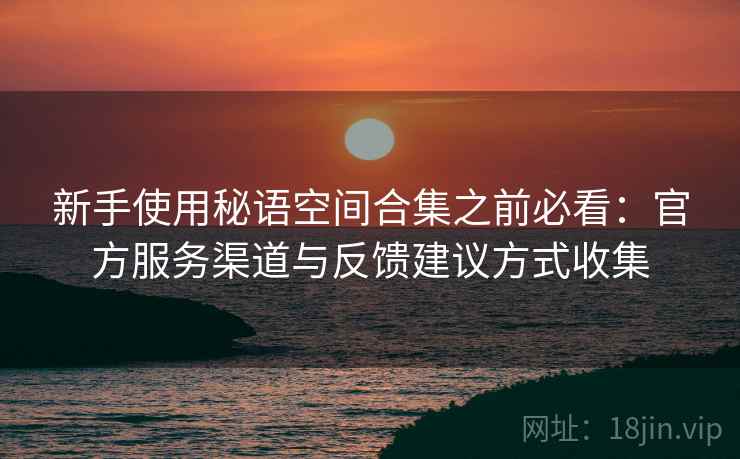 新手使用秘语空间合集之前必看：官方服务渠道与反馈建议方式收集