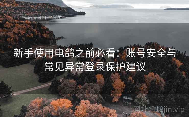 新手使用电鸽之前必看：账号安全与常见异常登录保护建议